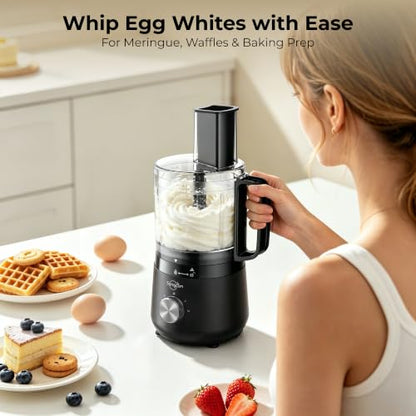 Sangcon 400W 4-Cup Mini Food Processor, Chop, Whip, Slice & Shred