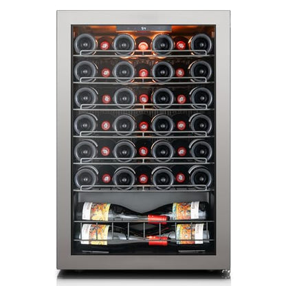 Ca'Lefort 46 Bottle Wine Fridge, 3 LED Countertop Wine Cooler Refrigerator