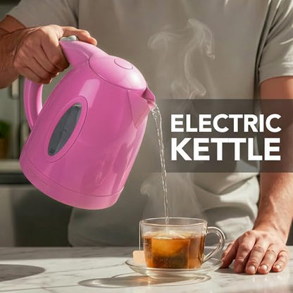 OVENTE 1.7L Electric Tea Kettle, Fast Boiling Water Heater, Pink KP72P