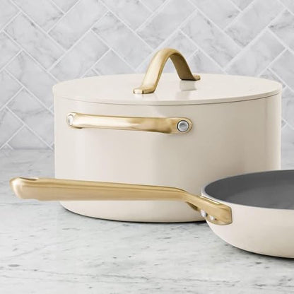 Generic Members Mark 11-Piece Modern Ceramic Cookware Set In Cream 2x3x6