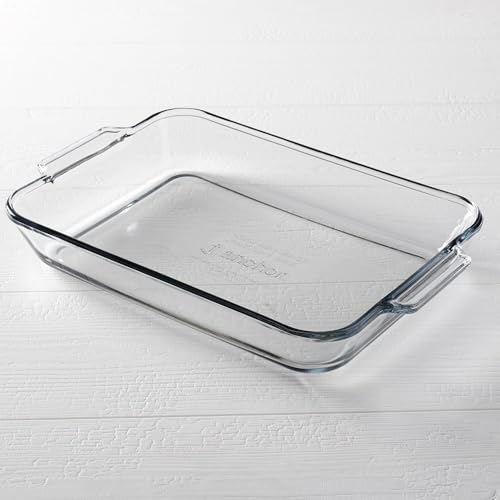 Anchor Hocking 4.8 Quart Rectangular Glass Baking Dish (1 piece, tempered tough, dishwasher safe)