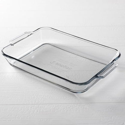 Anchor Hocking 4.8 Quart Rectangular Glass Baking Dish (1 piece, tempered tough, dishwasher safe)