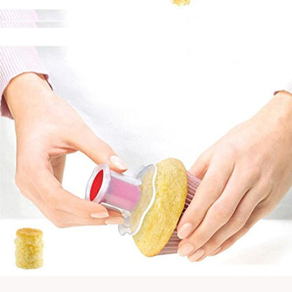 GXHUANG 2pcs Cupcake Tools Muffin Cake Pastry Model Plunger Cutter Decorating Plastic Cake Digging Holes Device Filling - Cupcake Hole Punch