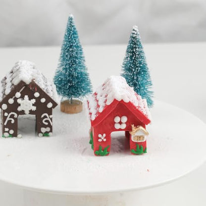 KALAIEN 3Pcs Stainless Steel Christmas Mini House Mold Gingerbread Cookie Cutter Set Cupcake Chocolate House (Small)