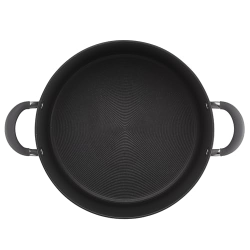 Circulon 83909 Radiance Hard Anodized Nonstick Stock Pot/Stockpot with Lid - 10 Quart, Gray