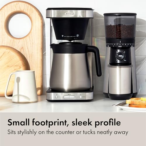 OXO Brew 8-Cup Coffee Maker - Single-Serve, Thermal Carafe, Stainless Steel