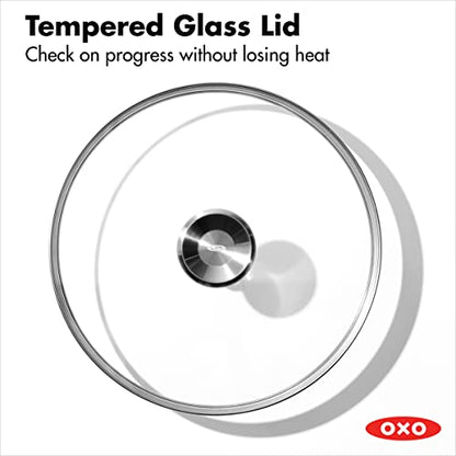 OXO Mira Tri-Ply Stainless Steel, 5QT Stock Pot with Lid, Induction, Multi Clad, Dishwasher and Metal Utensil Safe