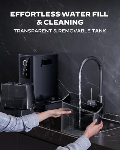 Silonn Nugget Ice Maker Countertop with App & Voice Control, 44lbs/24H Pebble Ice Machine, 3L Water Tank, Self Cleaning Sonic Ice Maker, Soft Chewable Ice for Home, Kitchen, Party