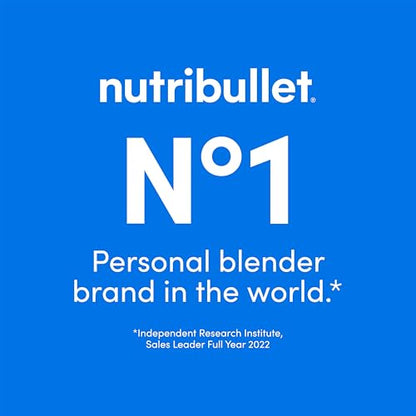 nutribullet® Ultra Personal Blender, 1200W, for Smoothies Shakes & Protein - Quietest Single-Serve Blender with Titanium Coated Blades, 3 BPA-Free Cups (32oz + 24oz), To-Go Lids, Dishwasher Safe, Gray
