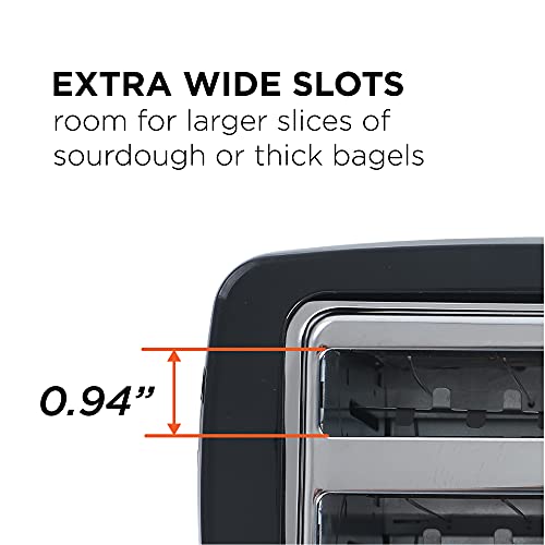 Commercial Chef 2-Slice Toaster, 700 Watts, CCT2201B, Black
