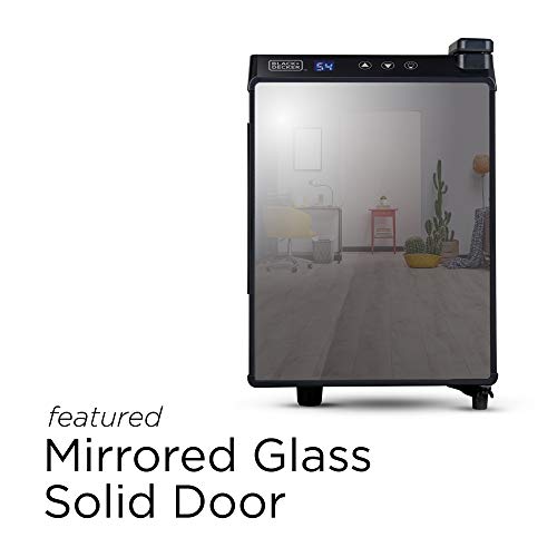 BLACK+DECKER 6-Bottle Thermoelectric Wine Chiller, BD60316, Mirrored Door