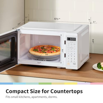 COMFEE' Countertop Microwave Oven 0.7 Cu.Ft, 700W, White