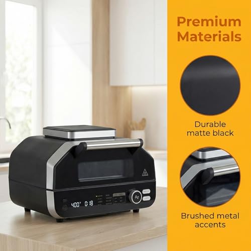 OLIXIS Electric Grill Indoor & Outdoor, 8-in-1 Multifunctional BBQ Grill