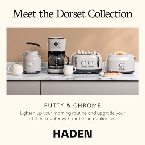 Haden Dorset 1.7 Liter Stainless Steel Electric Kettle, Hot Water Kettle