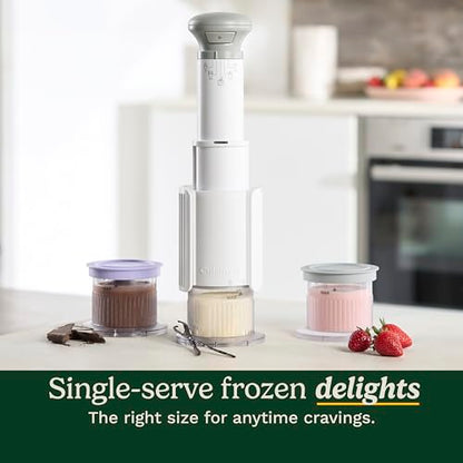 Cuisinart Ice Cream Maker – Cuisinart FastFreeze 5-in-1 Ice Cream, Milkshakes, Slushies, Sorbets and Mix-Ins, Freeze Wand, Two 0.5-Pint Mixing Cups with Lids, Easy to Clean, ICE-FD10