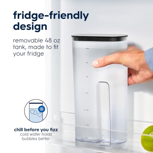 Sodastream Fountain |Soda Machine and Sparkling Water Maker Starter Kit (Silver/Black) With 60L CO2 Canister, Water Tank, 2 Flavor Connectors and Pepsi Zero Flavor