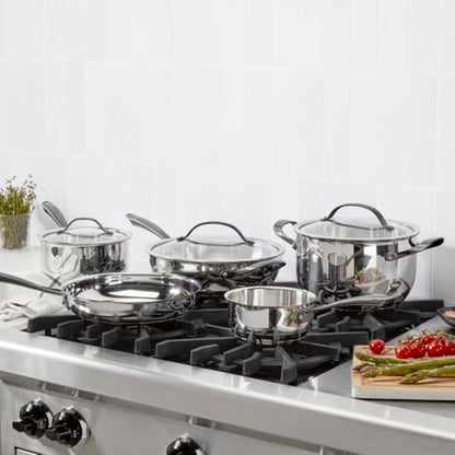 Cuisinart RADIANT PRO 8-Piece Stainless with Brushed Titanium Finish Cookware Set