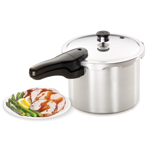 Presto 01264 6-Quart Aluminum Pressure Cooker, Silver