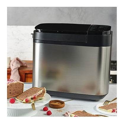 Panasonic Bread Machine, Automatic Bread Maker with 20 Presets and Advanced Temperature Sensor for Bread, Cake, and Pizza, Gluten Free Baking, Raisin Nut Dispenser - SD-R2550