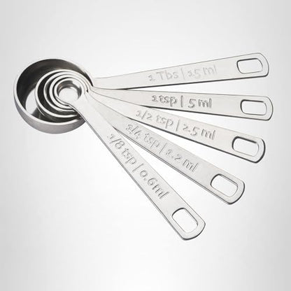 Le Creuset Stainless Steel Measuring Spoons, Set of 5