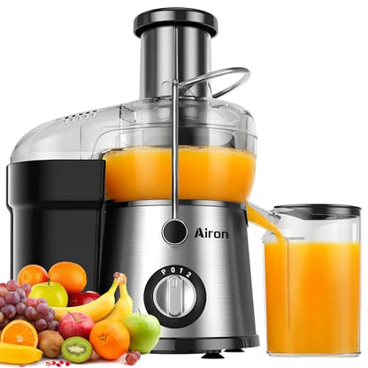 Juicer Machine, Centrifugal Juicer with 3" Extra Wide Feed Chute for Fruit Vegetable, Max Power 800W, Juice Maker with 3-Speed Setting, High Juice Yield, Easy to Clean, Stainless Steel, BPA-Free