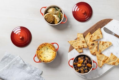 Le Creuset Stoneware Mini Round Cocotte, 14 oz., White