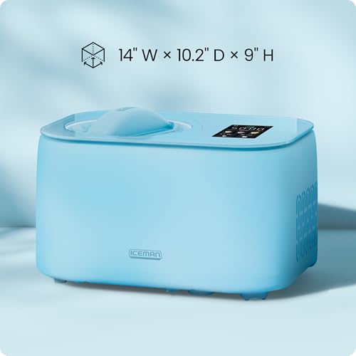 Iceman by Chefman Trio Ice Cream Maker | No Pre-Freezing with Built-In Compressor | for Ice Cream, Froyo, Sorbet, Sherbet, Italian Ice, Frozen Yogurt & More | (2) 20oz Containers & Lids