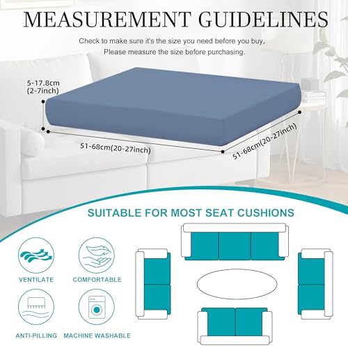 12 Pcs Outdoor Cushion Covers, Patio Sofa Cushion Covers Replacement