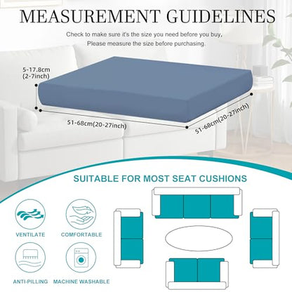 12 Pcs Outdoor Cushion Covers, Patio Sofa Cushion Covers Replacement
