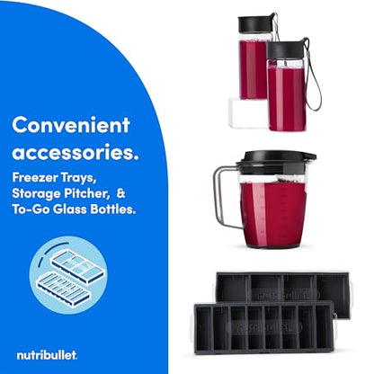 NutriBullet Juicer Pro Centrifugal Juicer Machine for Fruit, Vegetables, and Food Prep, 27 Ounces/1.5 Liters, 1000 Watts, Silver, NBJ50200