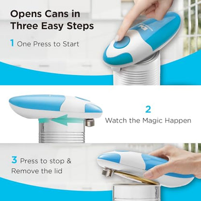 Kitchen Mama Auto Electric Can Opener, Sky Blue