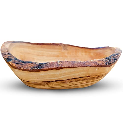 OLIVANERA olive wood rustic dipping bowl 5,5 * 3 * 3 inch,decorative wooden bowl, small wooden bowl, Handcrafted mixing Bowls for Serving Nuts Desserts Fruits, and Accent Decor Gifts for Any Occasion