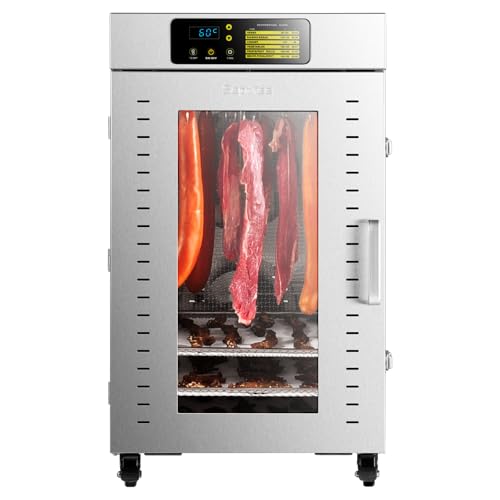 Septree 18-Tray Commercial Food Dehydrator, Full Stainless Steel Large