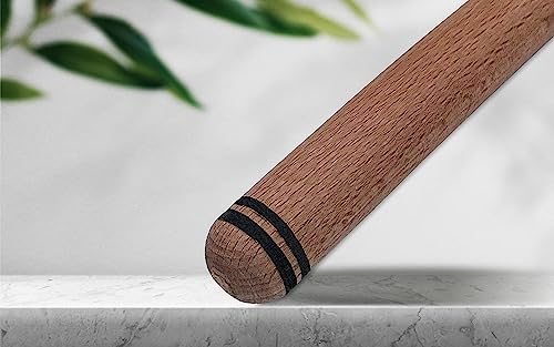 THE VIOLET 80 cm (31.5 Inch) Turkish Baklava Wood Extra Long Rolling Pin | Baking, Dough, Pasta, Kitchen