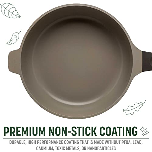 Goodful All-in-One Pan, Multilayer Nonstick, High-Performance Cast Construction, Multipurpose Design Replaces Multiple Pots and Pans, Dishwasher Safe Cookware, 11-Inch, 4.4-Quart Capacity, Graphite