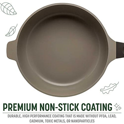 Goodful All-in-One Pan, Multilayer Nonstick, High-Performance Cast Construction, Multipurpose Design Replaces Multiple Pots and Pans, Dishwasher Safe Cookware, 11-Inch, 4.4-Quart Capacity, Graphite