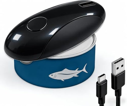 PPLJQS black Cordless Electric Can Opener, Rechargeable Kitchen Gadget