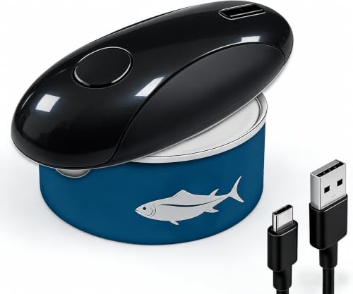 PPLJQS black Cordless Electric Can Opener, Rechargeable Kitchen Gadget