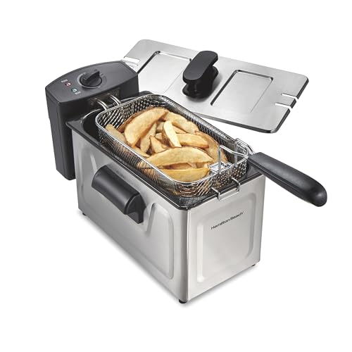 Hamilton Beach 3 Liter Family Style Electric Deep Fryer With Basket