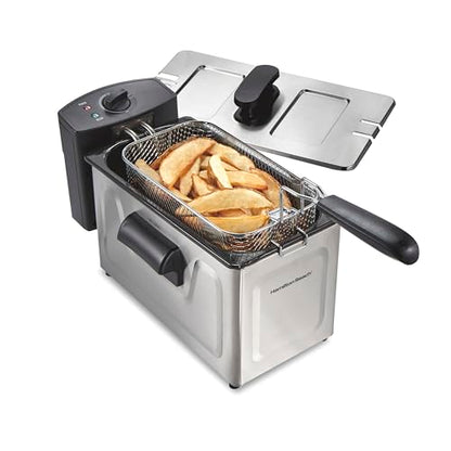 Hamilton Beach 3 Liter Family Style Electric Deep Fryer With Basket