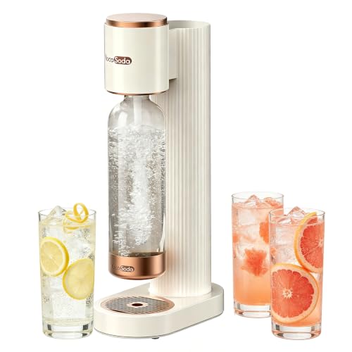 Sparkling Water Maker Soda Machine with 1L PET BPA-Free Carbonating Bottle