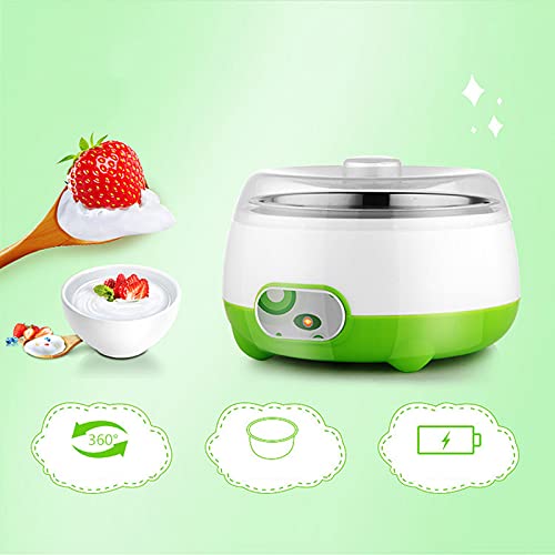 Electric Yogurt Maker, 1L Yogurt Maker Machine Auto Constant Temperature w/Stainless Steel Inner Pot, Homemade DIY Yogurt Maker for Home Organic Yogurt, Fruit Wine Maker, Cheese Maker