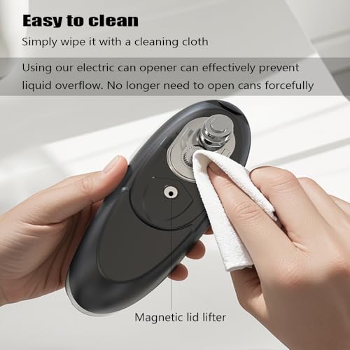 ZEUSORA Electric Can Openers in 2026: Automatic Can Opener Electric with Rechargeable. The Can Opener Creates A Smooth Edge, Making It The Best Gift for Seniors And Kids. (White)