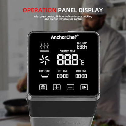 Commercial Sous Vide Cooker 1400W WiFi | Immersion Circulator IPX7 Gunmetal