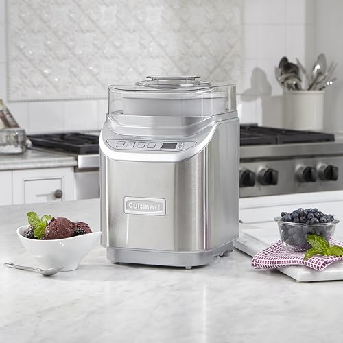 Cuisinart Ice Cream Maker Machine w/Countdown Timer, 2 qt, ICE-70P1