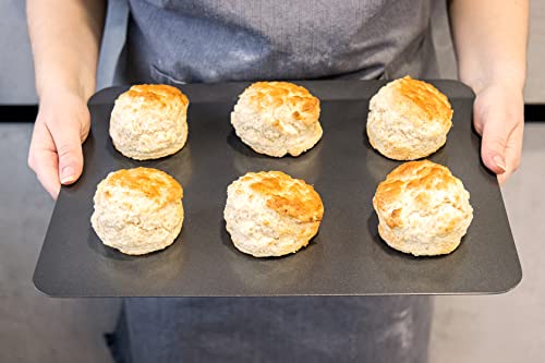 MasterClass Baking Sheet with PTFE, PFOA and BPA Free Non Stick, Robust 1mm Thick Carbon Steel, 35 x 28cm