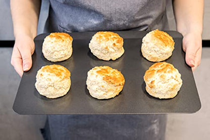 MasterClass Baking Sheet with PTFE, PFOA and BPA Free Non Stick, Robust 1mm Thick Carbon Steel, 35 x 28cm