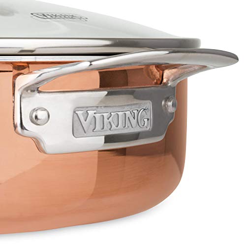 13-Piece Tri-Ply Copper Cookware Set by Viking