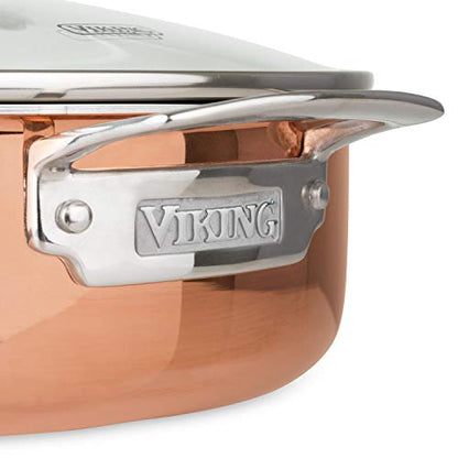13-Piece Tri-Ply Copper Cookware Set by Viking