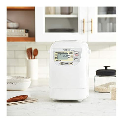 Zojirushi BB-HAC10 Home Bakery 1-Pound-Loaf Programmable Mini Breadmaker, White